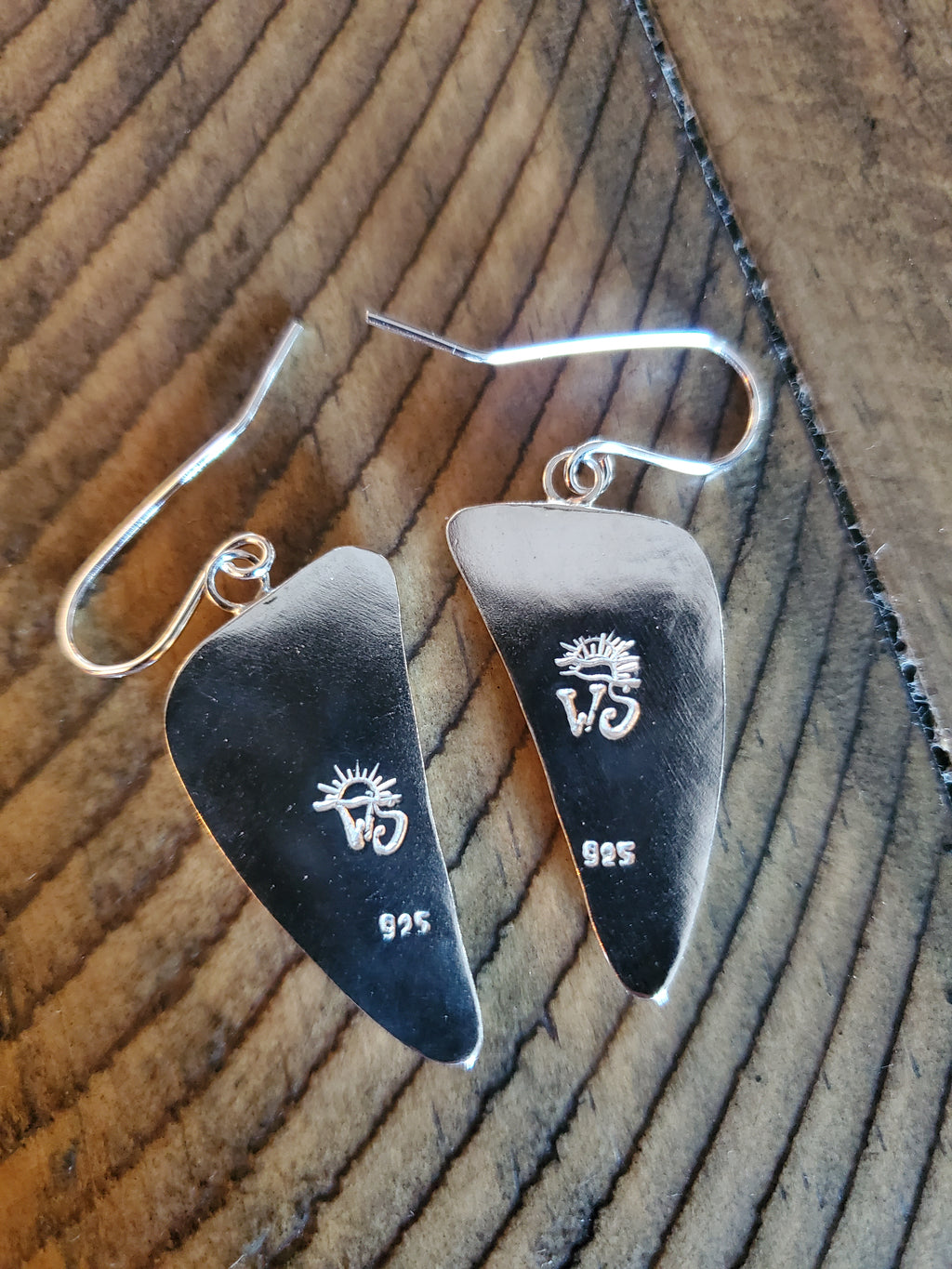 Marcasite Jasper Dangle Drop Earrings in Solid Sterling Silver