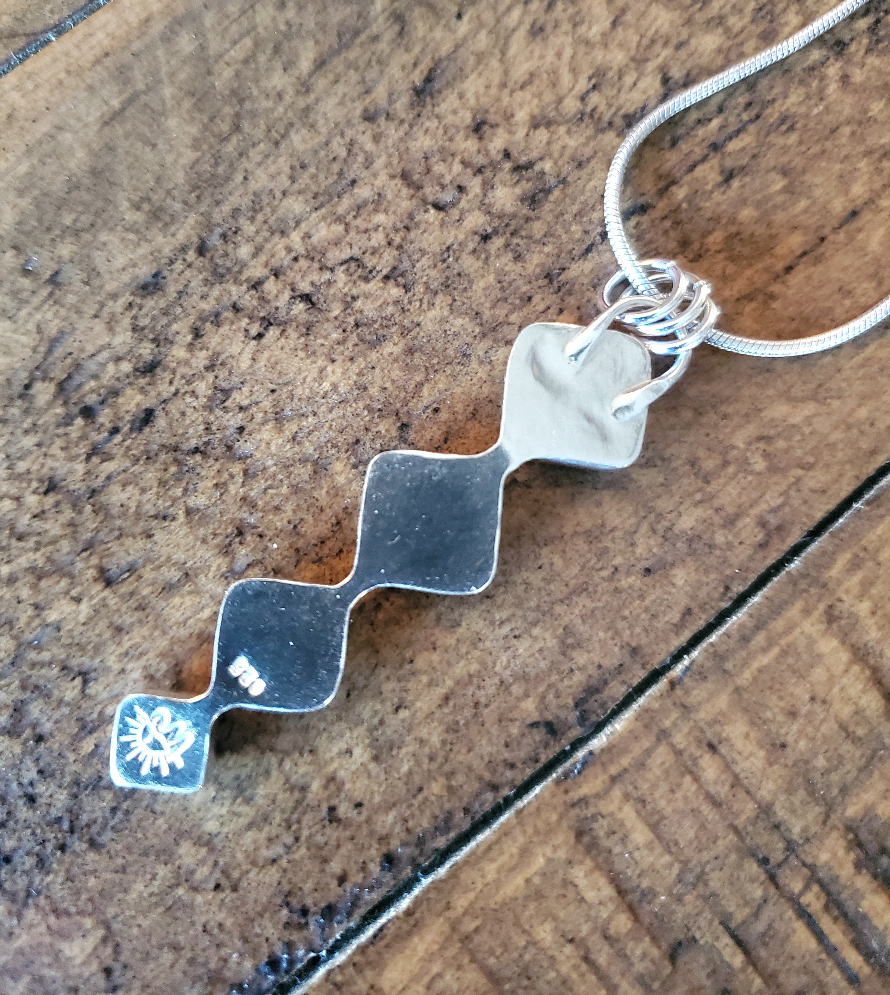 Iron Maiden Turquoise Statement Pendant Necklace in Solid Sterling Silver