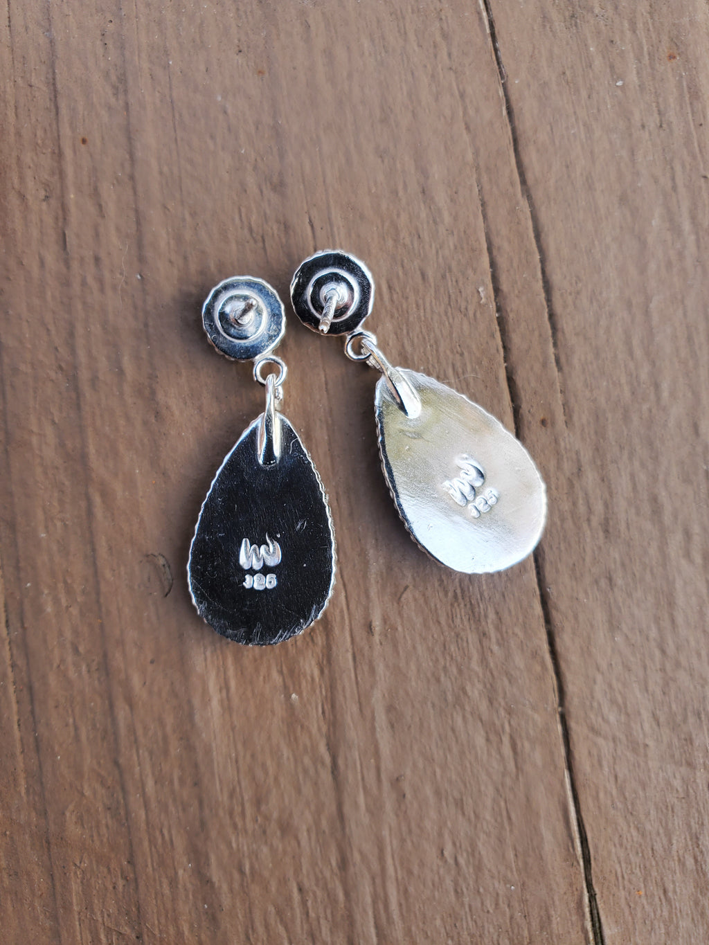 Red Garnet Statement Stud Dangle Drop Earrings in Solid Sterling Silver