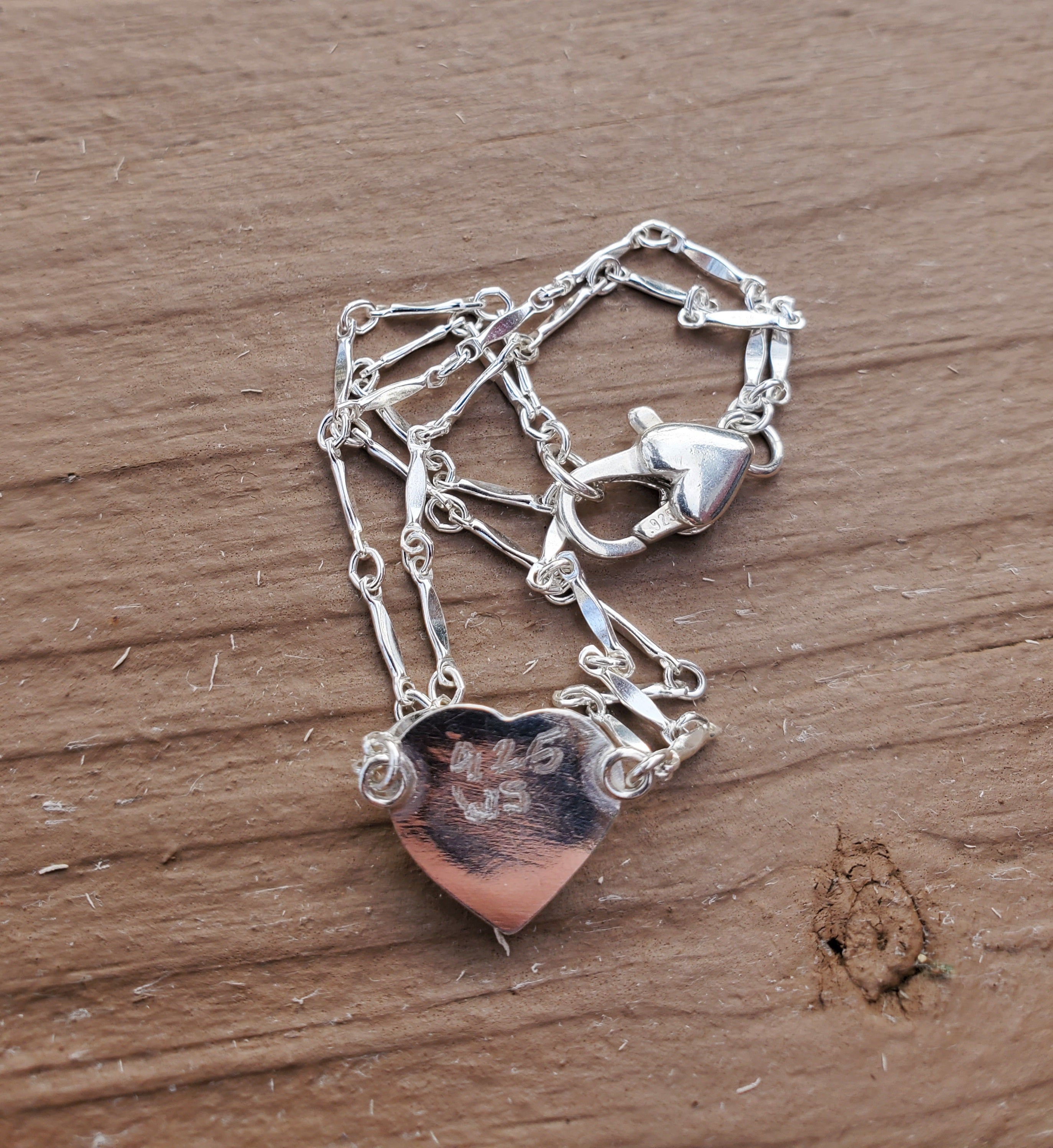 Rainbow Moonstone Heart Dainty Plume Link Bracelet in Solid Sterling Silver