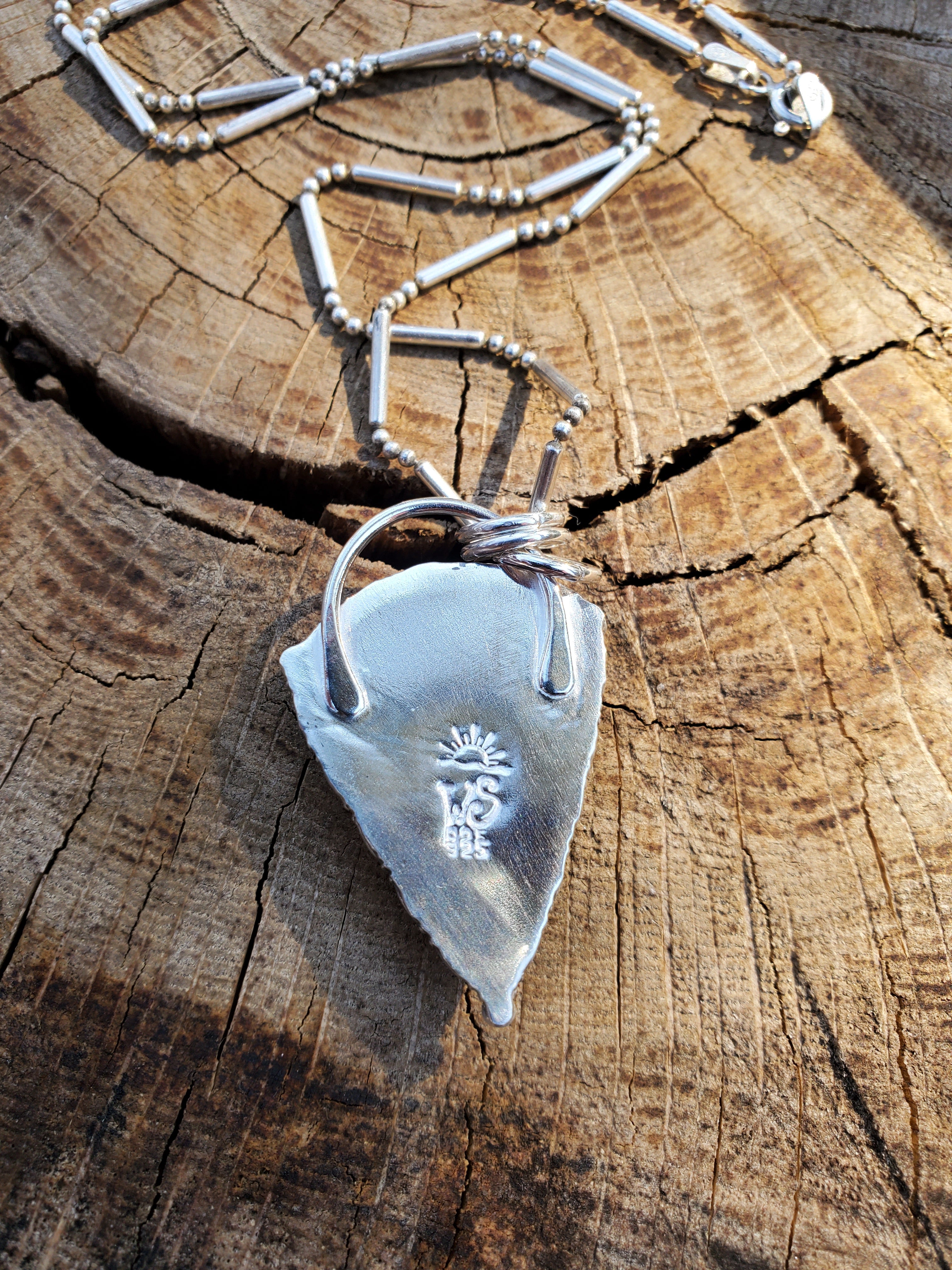 Golden Hills Turquoise Large Detailed Pendant Necklace in Solid Sterling Silver