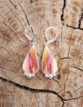 Imperial Jasper Teardrop Earrings in Solid Sterling Silver