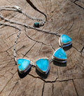 Stunning Sonoran Mountain 4-Stone Statement Necklace in Solid Sterling Silver
