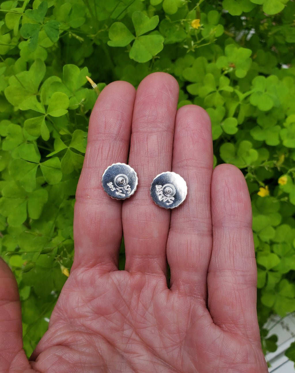 Golden Hills Turquoise Stud Earrings in Solid Sterling Silver