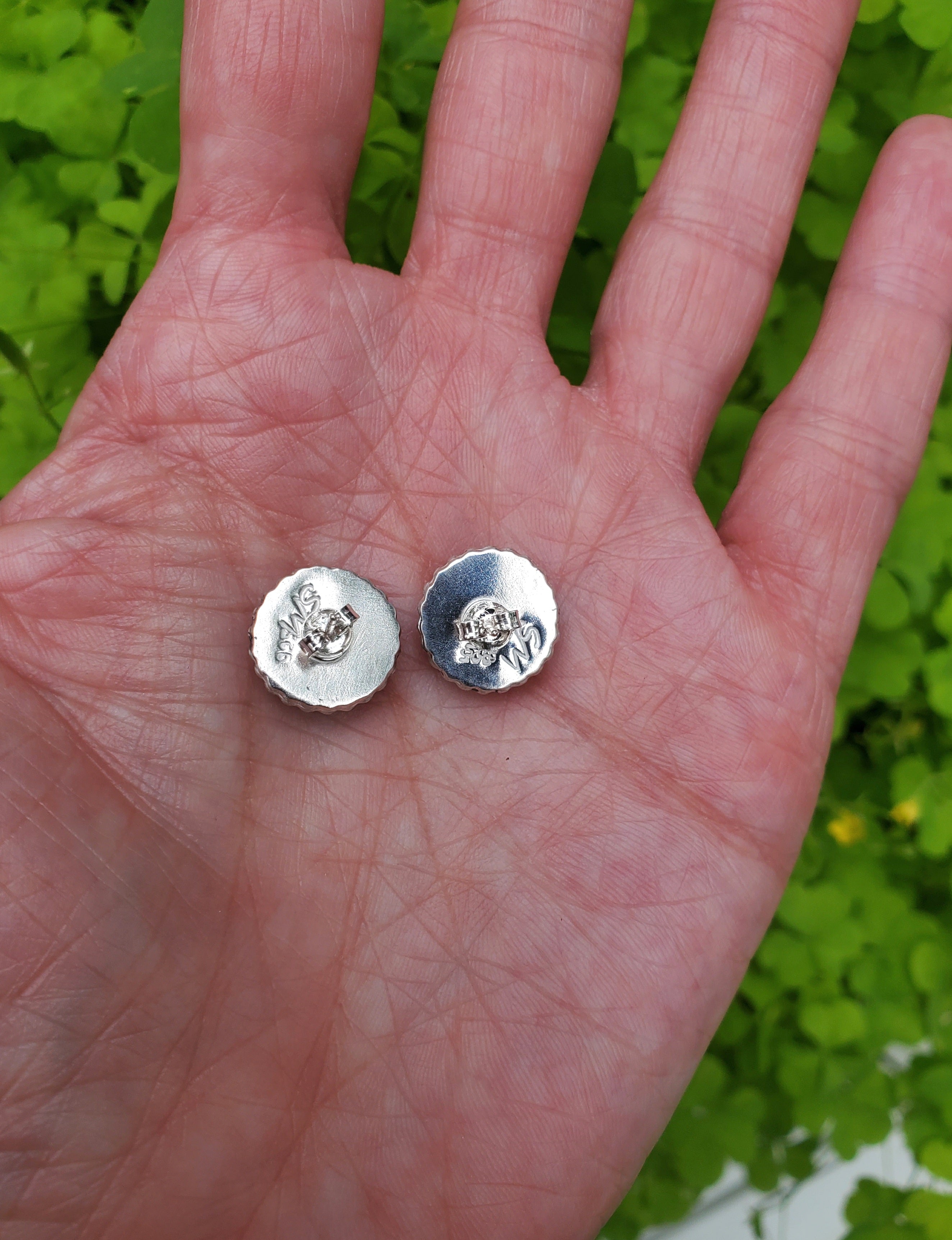 Golden Hills Turquoise Stud Earrings in Solid Sterling Silver