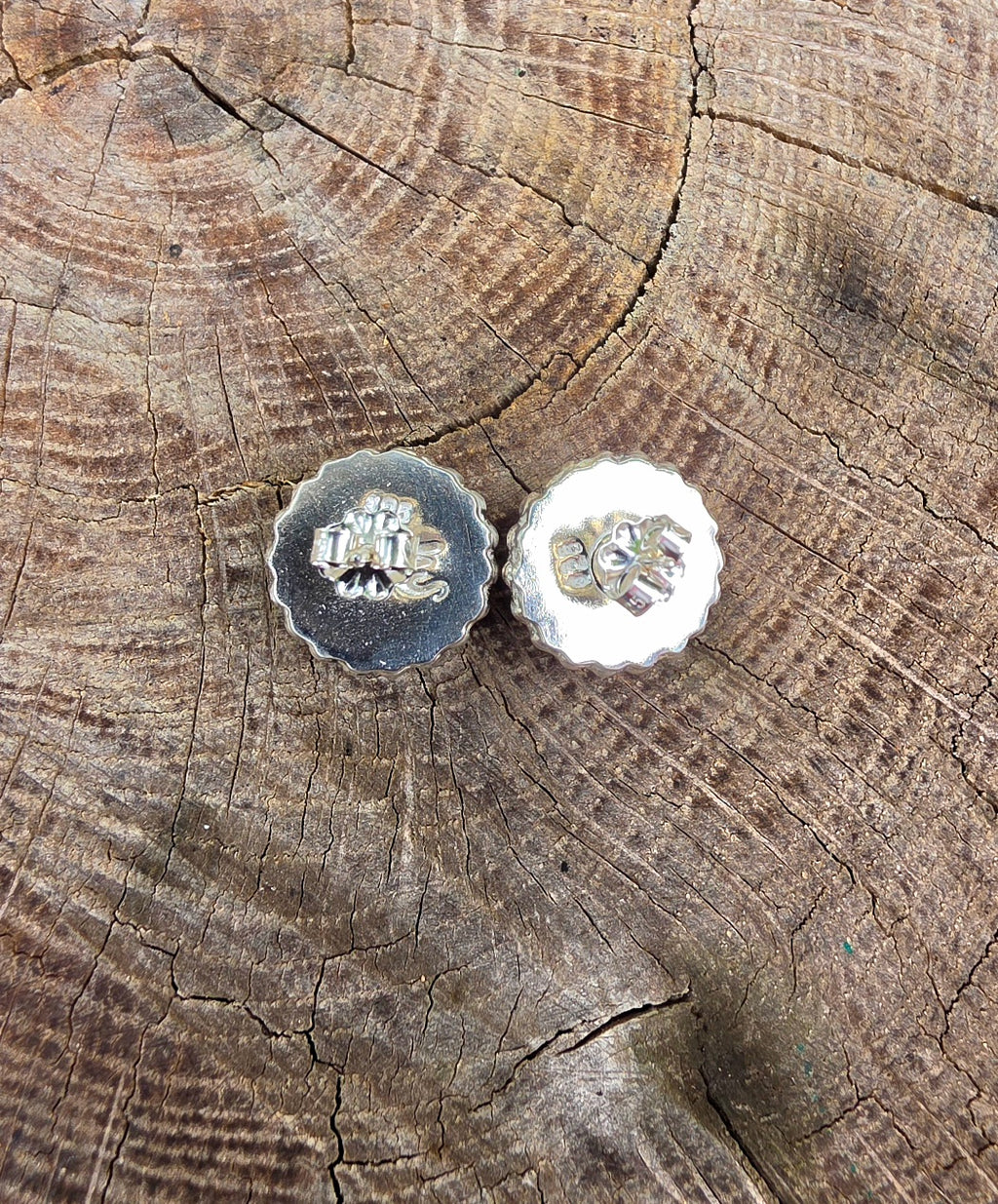 Palomino Variscite Stud Earrings in Solid Sterling Silver
