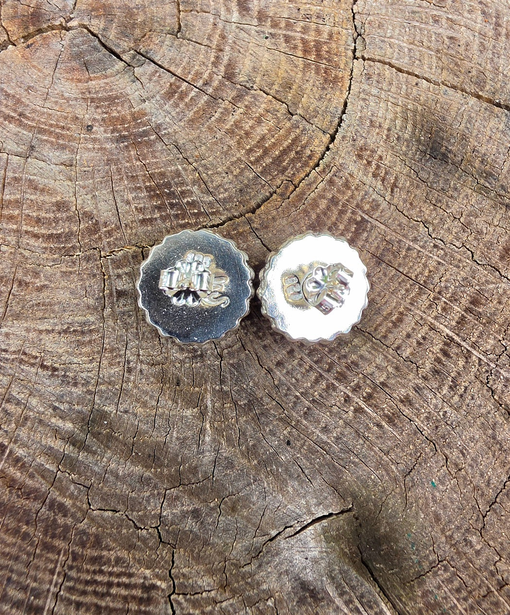 Palomino Variscite Stud Earrings in Solid Sterling Silver