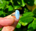 Australian Opal Statement Ring in Solid Sterling Silver. Size 8